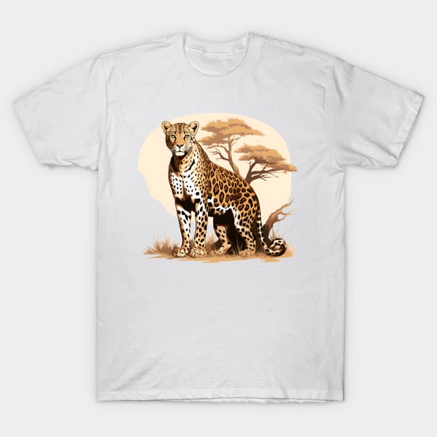 African Leopard T-Shirt by zooleisurelife